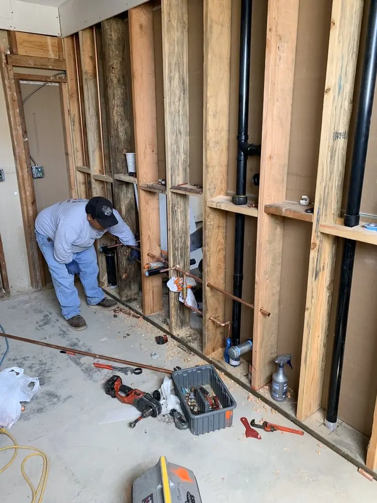 Commercial rough-in plumbing for Gas Line Repair in Spangsville